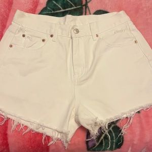 Brand new white boutique shorts